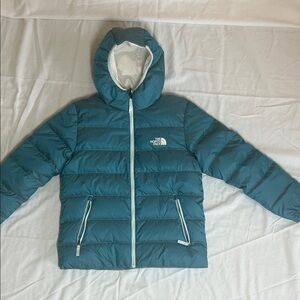 The North Face Kids Teal Reversible Puffer Jacket